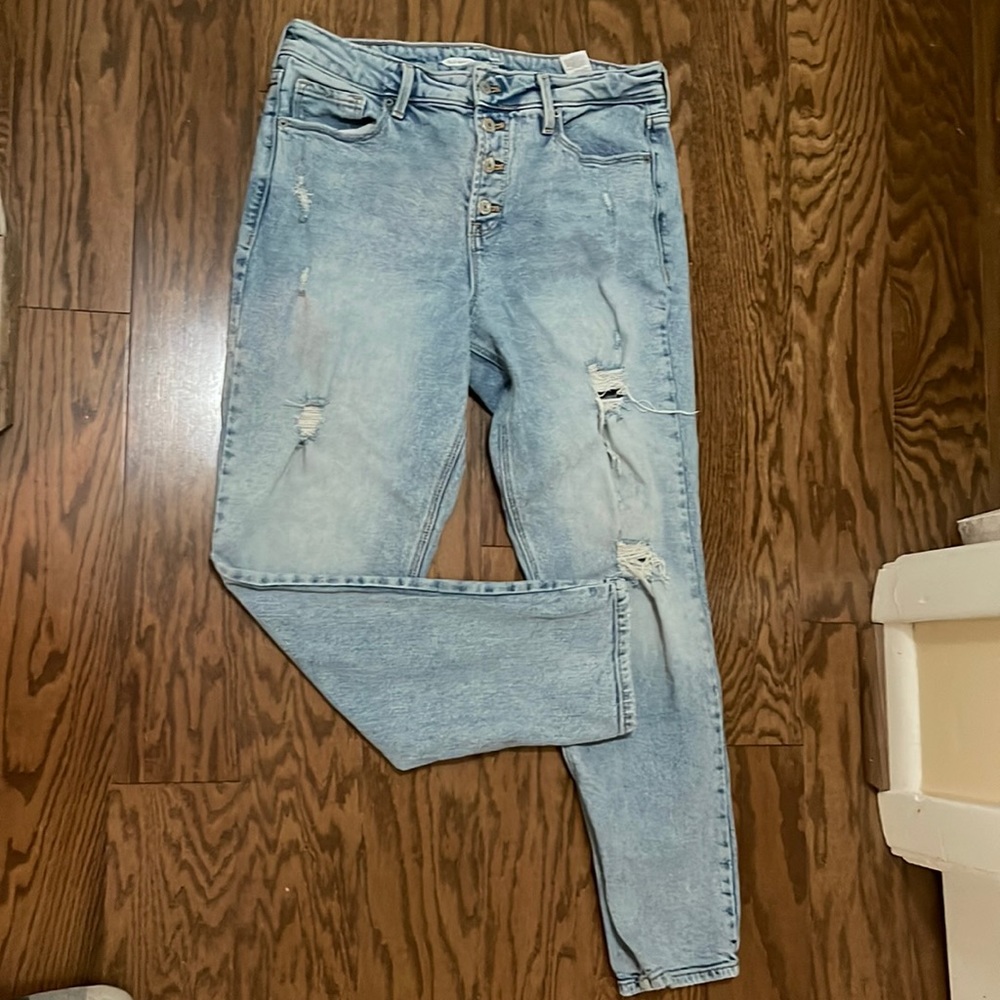 Old navy distressed denim. Size 12.